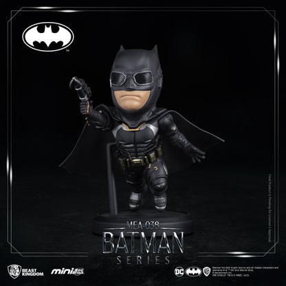 Close-up of Batman figure head sculpt with detailed cowl