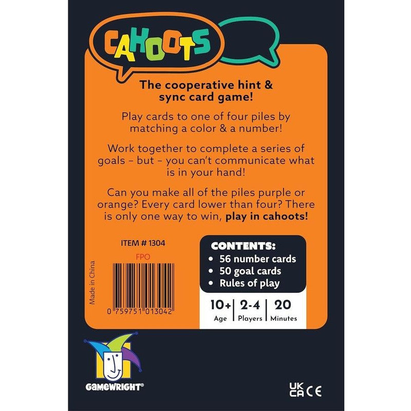 Cahoots - Party to Go - Good Games