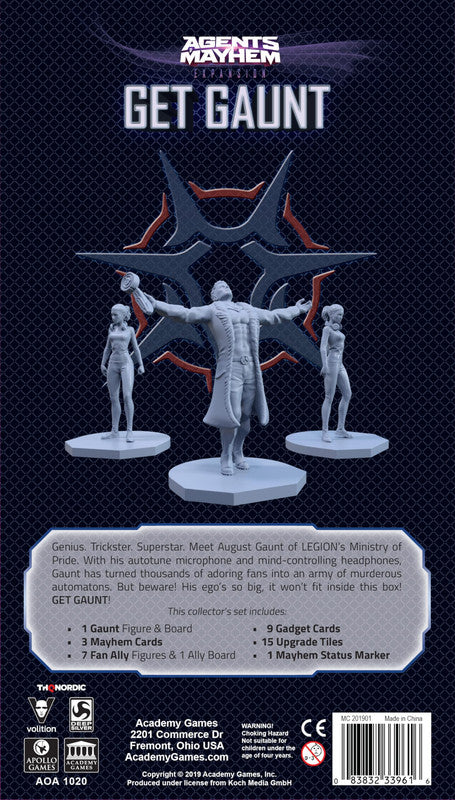 Agents of Mayhem Get Gaunt expansion with Gaunt Fan Ally figures and game components