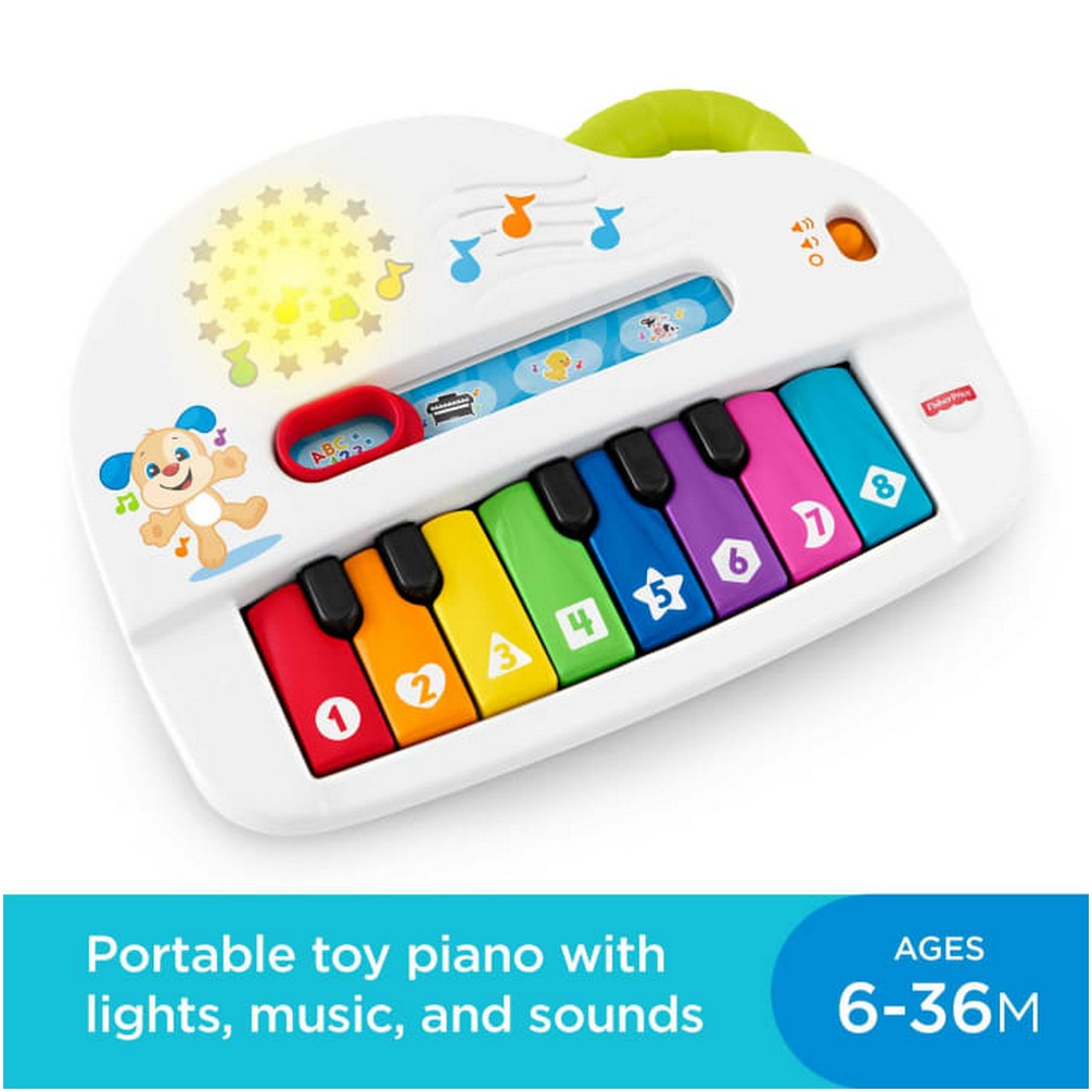 Fisher-Price - Silly Sounds Light-Up Piano Infant Toys - Good Games
