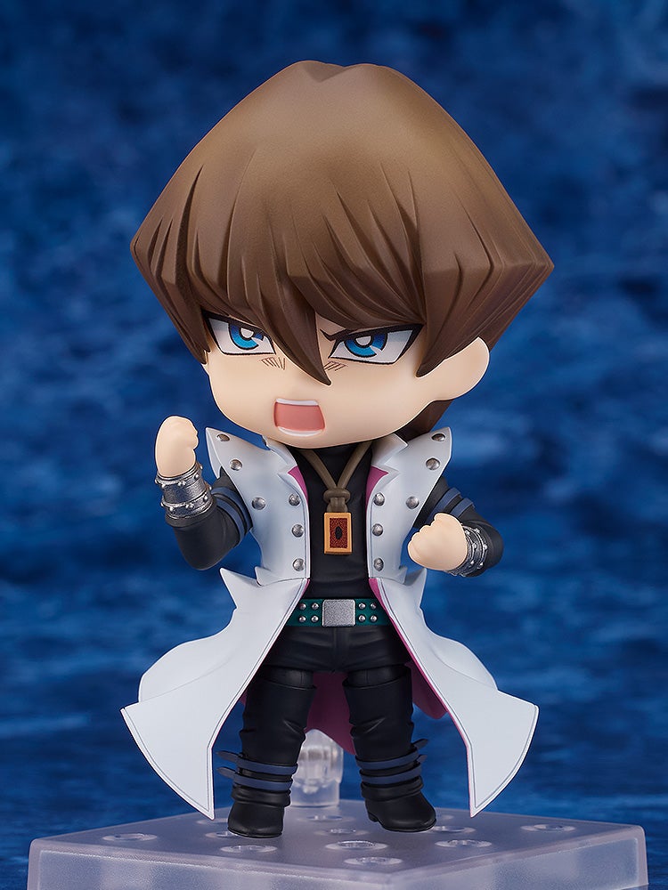 Another angle of Nendoroid Seto Kaiba, highlighting his pose and included accessories