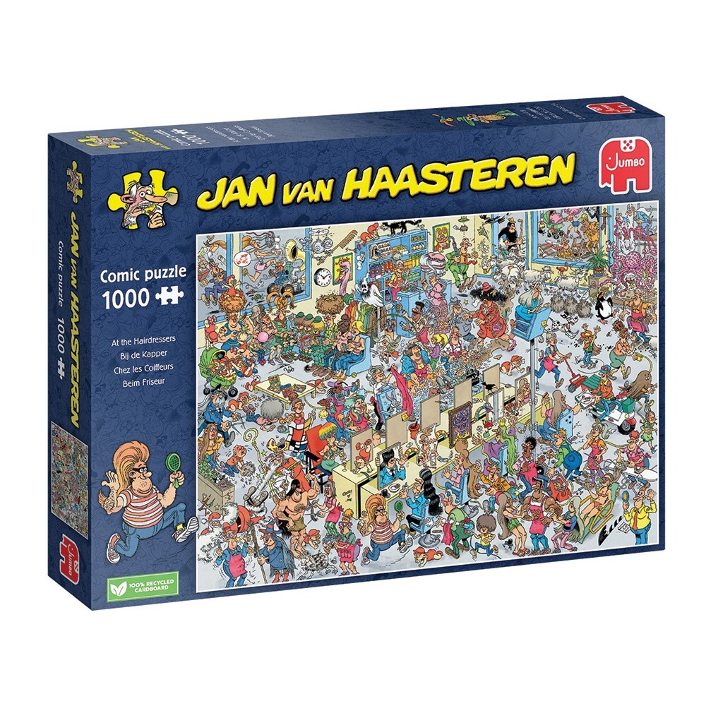 Jan Van Haasteren - At the Hairdressers 1000 Piece Jigsaw - Good Games