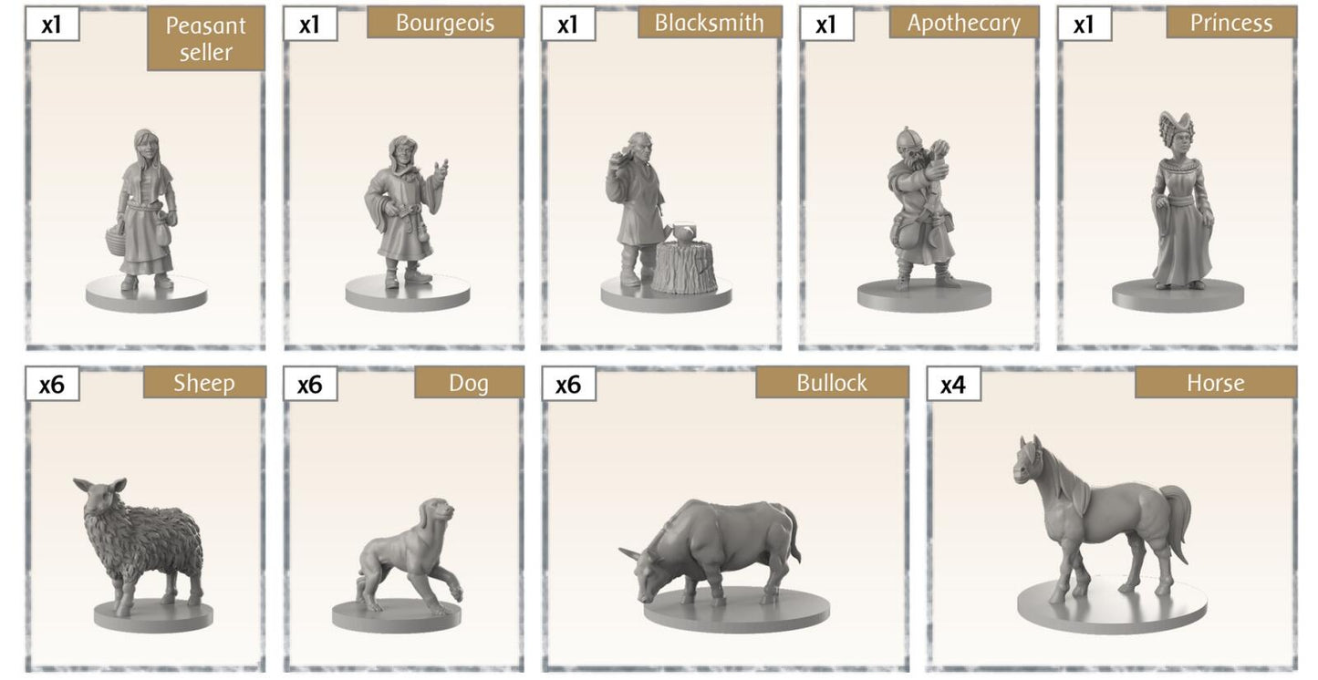 Mythic Games Time of Legends: Joan of Arc Village 2. Extra Miniatures