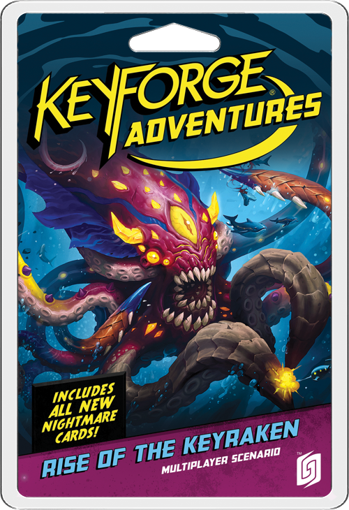 KeyForge Adventure Rise of the Keyraken packaging showing sea monster and ship artwork