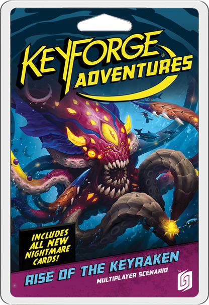 KeyForge Adventure Rise of the Keyraken packaging showing sea monster and ship artwork
