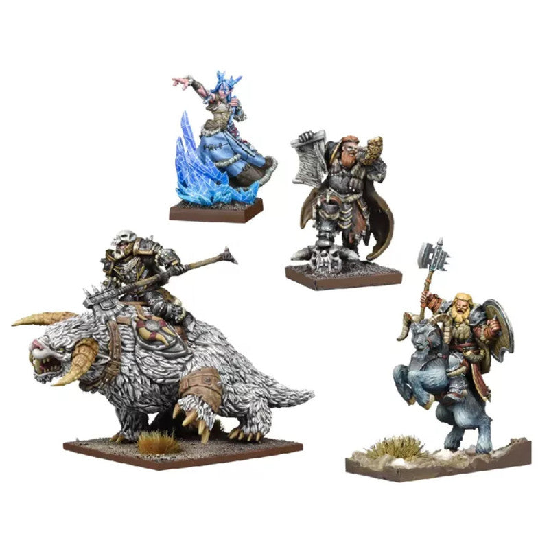 Front view of detailed Northern Alliance character miniatures