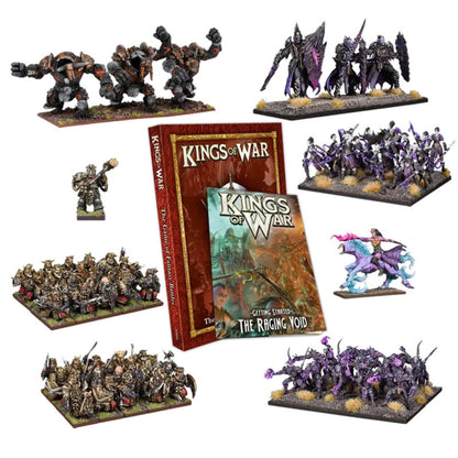 Painted miniatures from Raging Void Set in combat poses