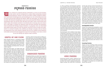 A book page from chapter 15, "Beyond Passion," featuring multi-column text, a large initial "W," and subheadings