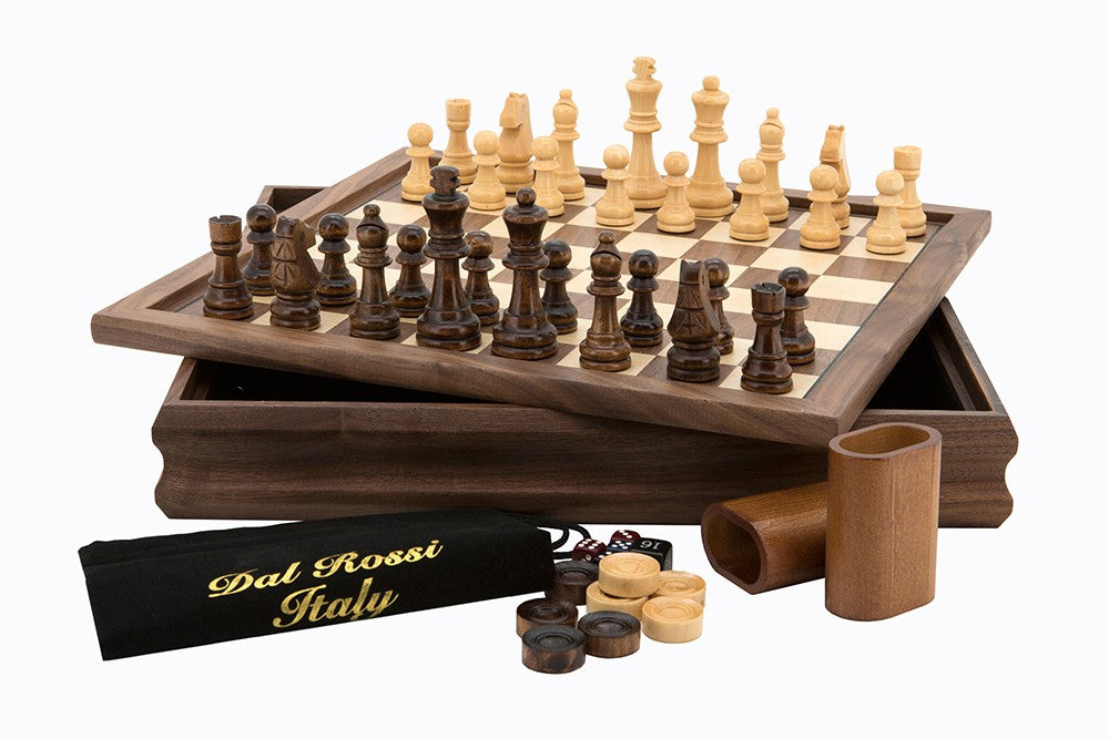 Chess /Bg/Ck 14 Inch Wood