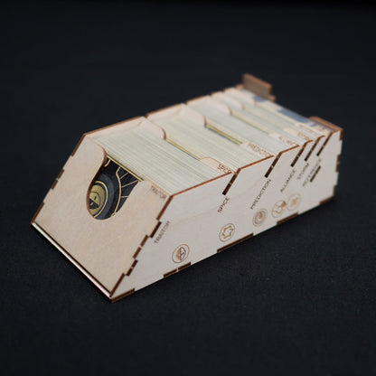 Laserox insert fully loaded with Dune cards and tokens