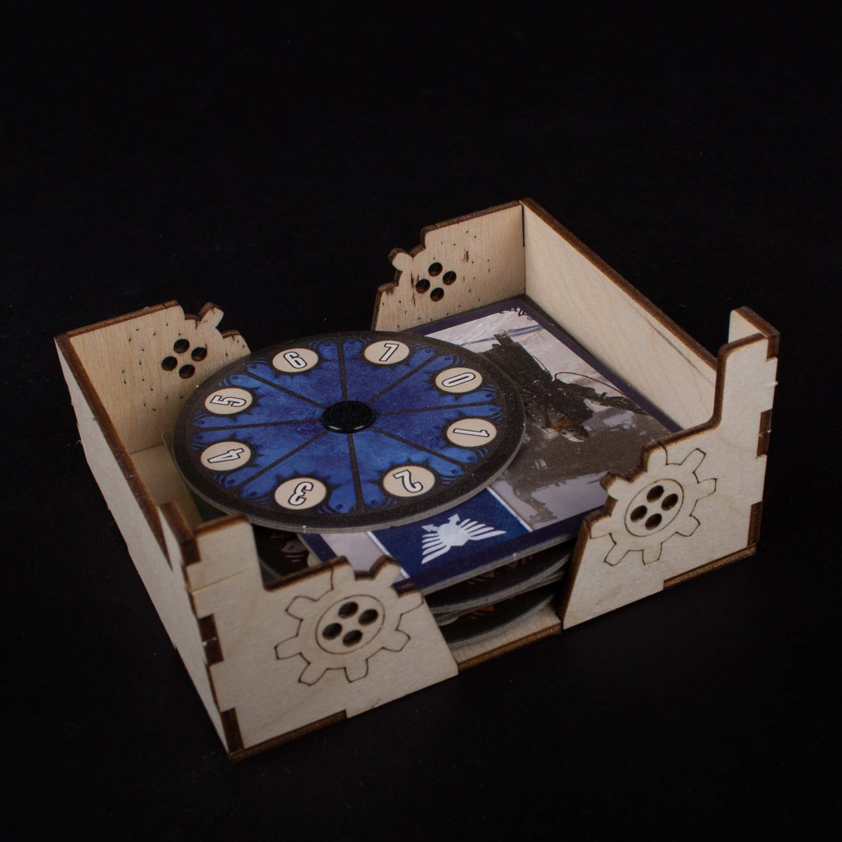 Insert featuring compartments for components