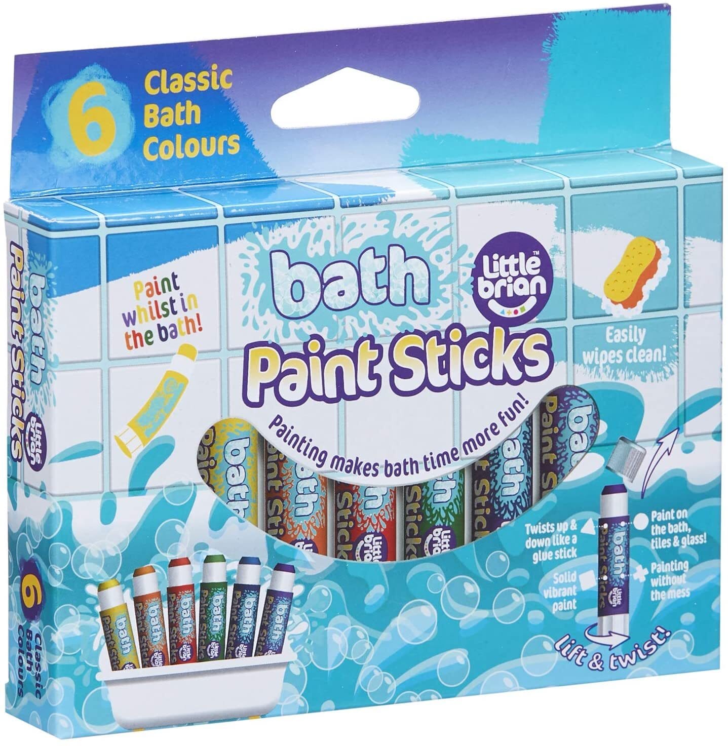 Little Brian - Bath Paint Sticks 6pk