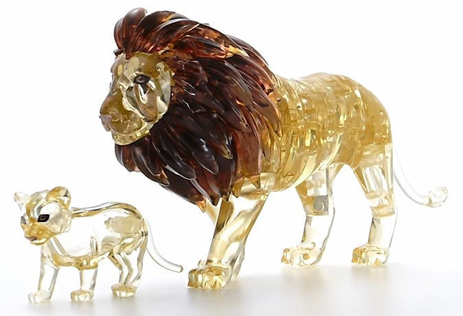 3D Lion & Cub Crystal Puzzle - Good Games