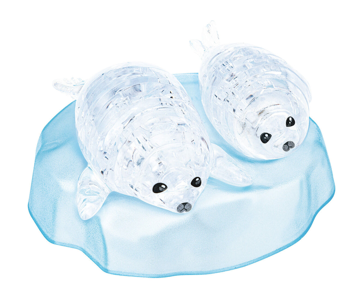 3D Baby Seals Crystal Puzzle