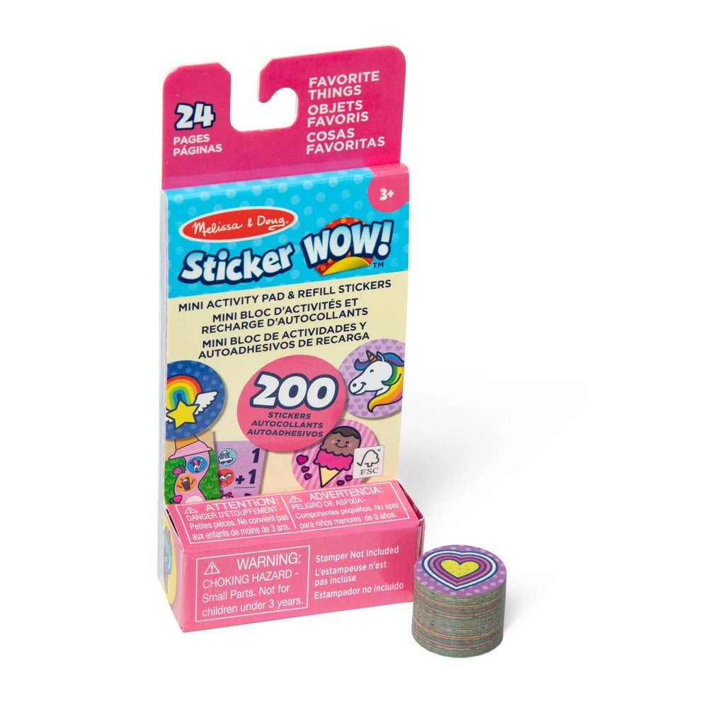 Melissa and Doug - Sticker WOW! Refill Stickers - Favorite Things - Good Games