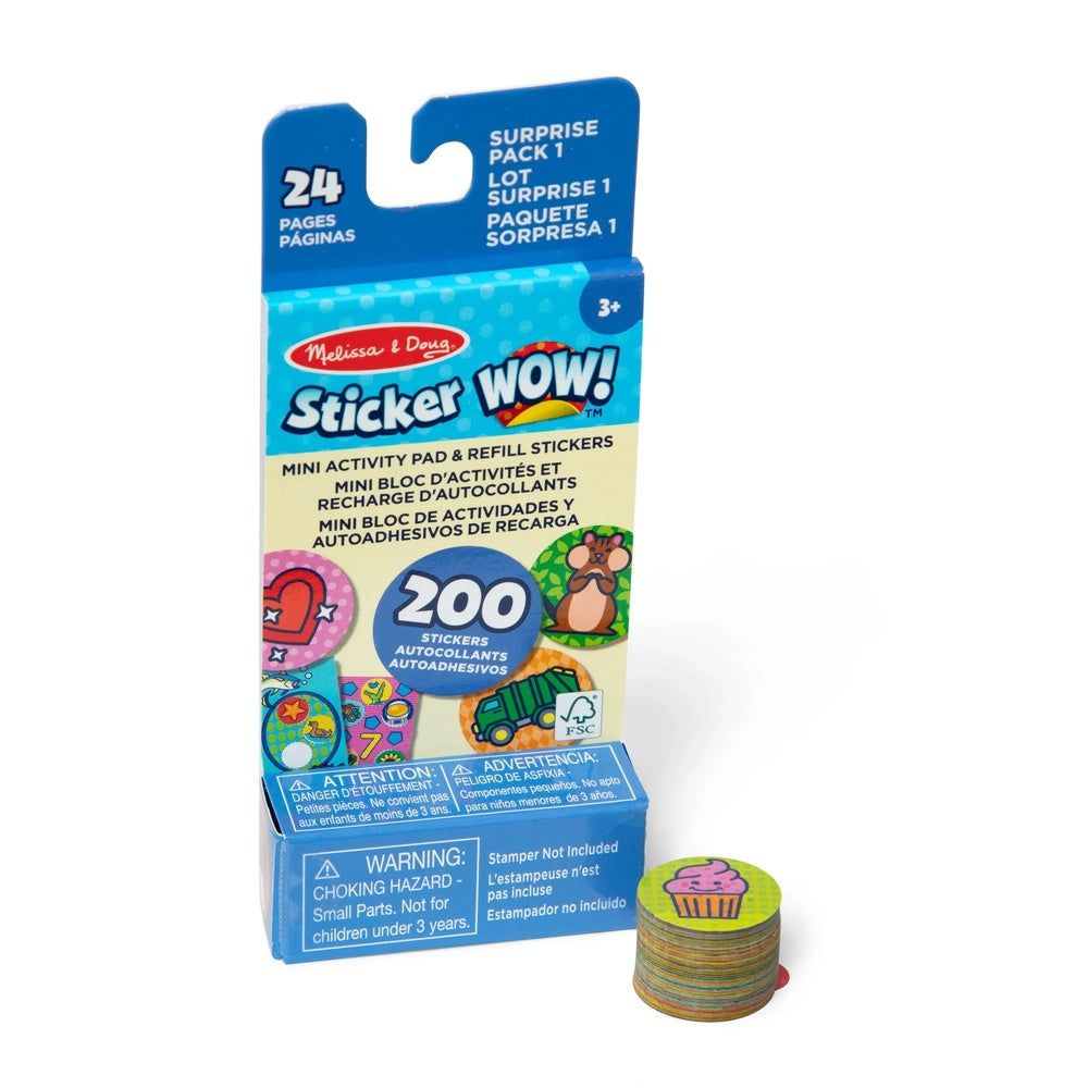 Melissa and Doug - Sticker WOW! Refill Stickers - Surprise Pack - Good Games