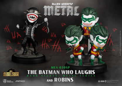 The Batman Who Laughs and Robins MEA-030SP Mini Egg Attack figures 3-pack