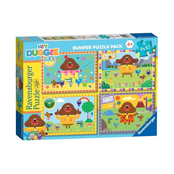 Ravensburger - Hey Duggee 4 in a Box 12 16 20 &amp; 24 Piece Jigsaw - Good Games