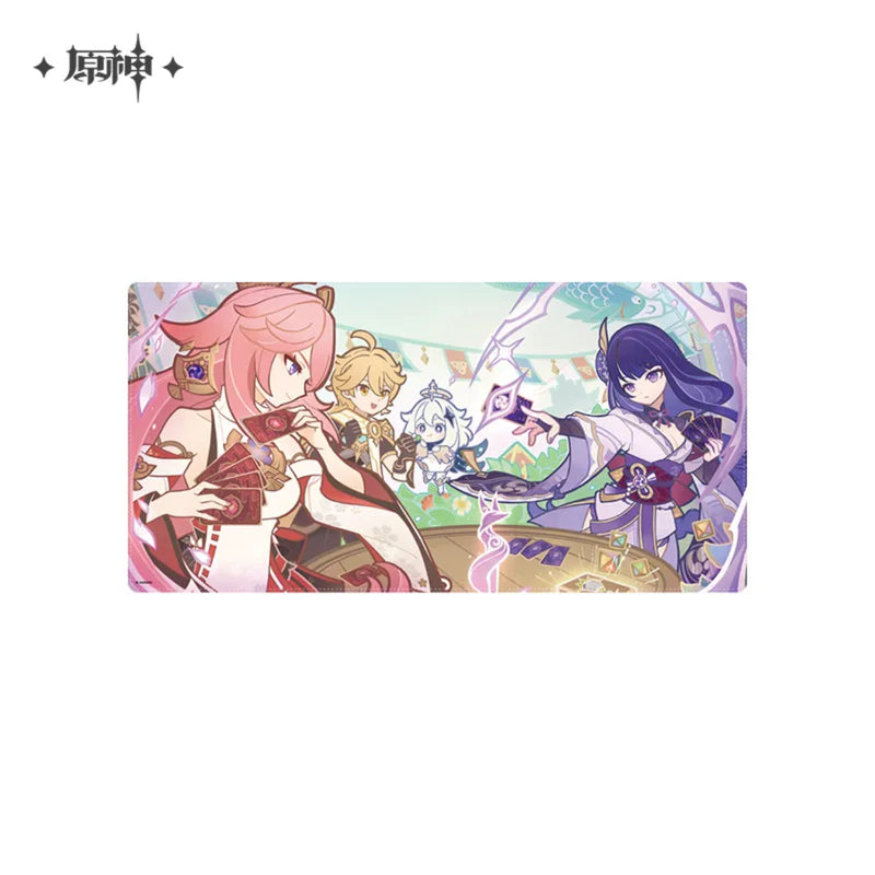 [Genshin Impact] Mouse Pad: Genius Invokation Phantom Cup (Raiden Shogun vs Yae Miko) - Good Games