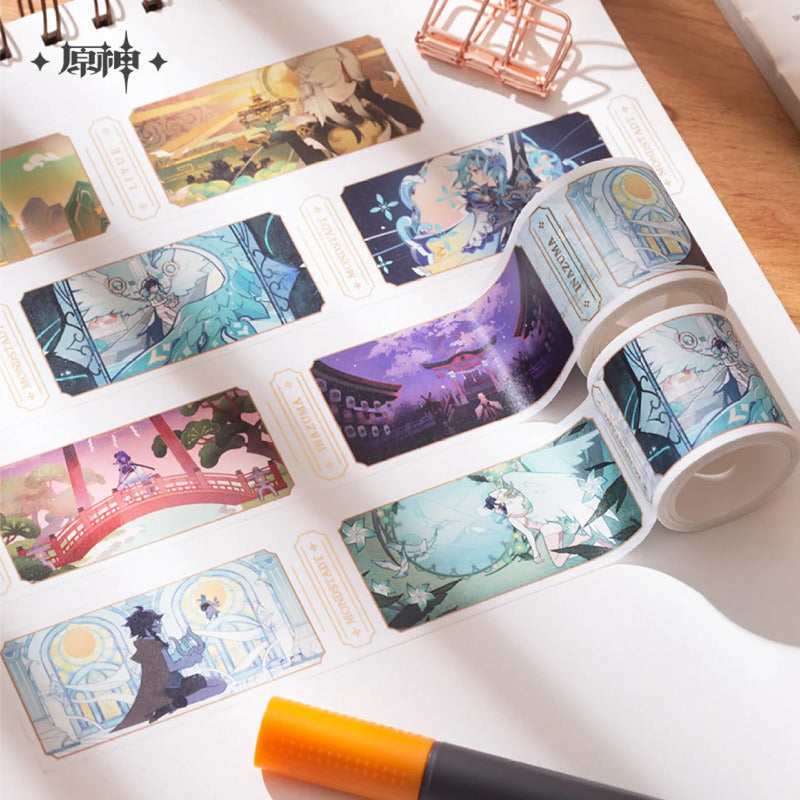 Genshin Impact Chibi Characters Washi Tape - Good Games
