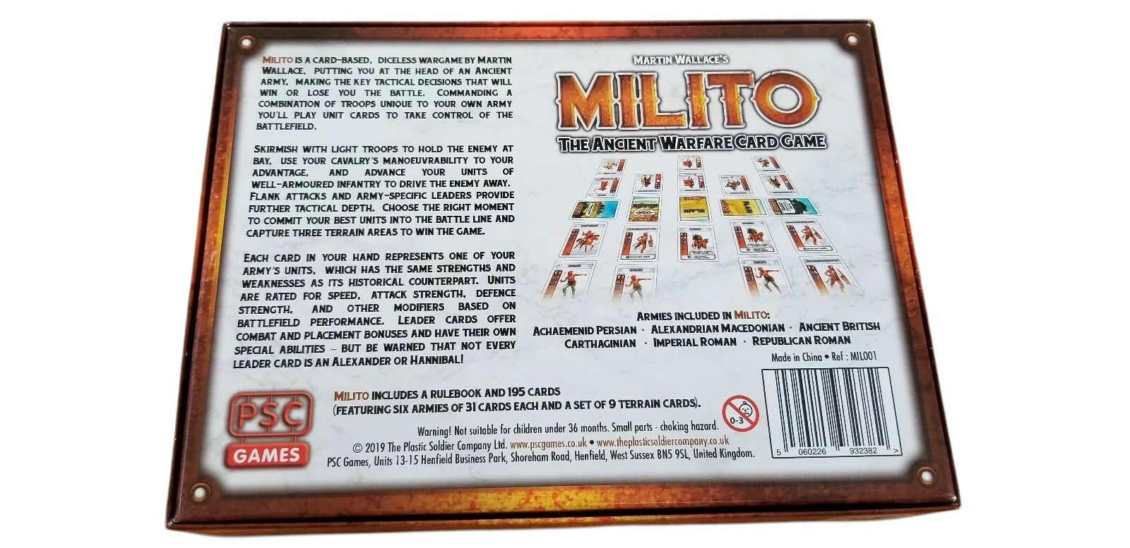 PSC Games Milito - The Ancient Warfare Card Game - Good Games
