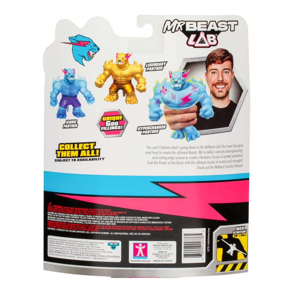 Mr Beast Lab Stretchy Squishy Hypercharged Panther Figure - Good Games