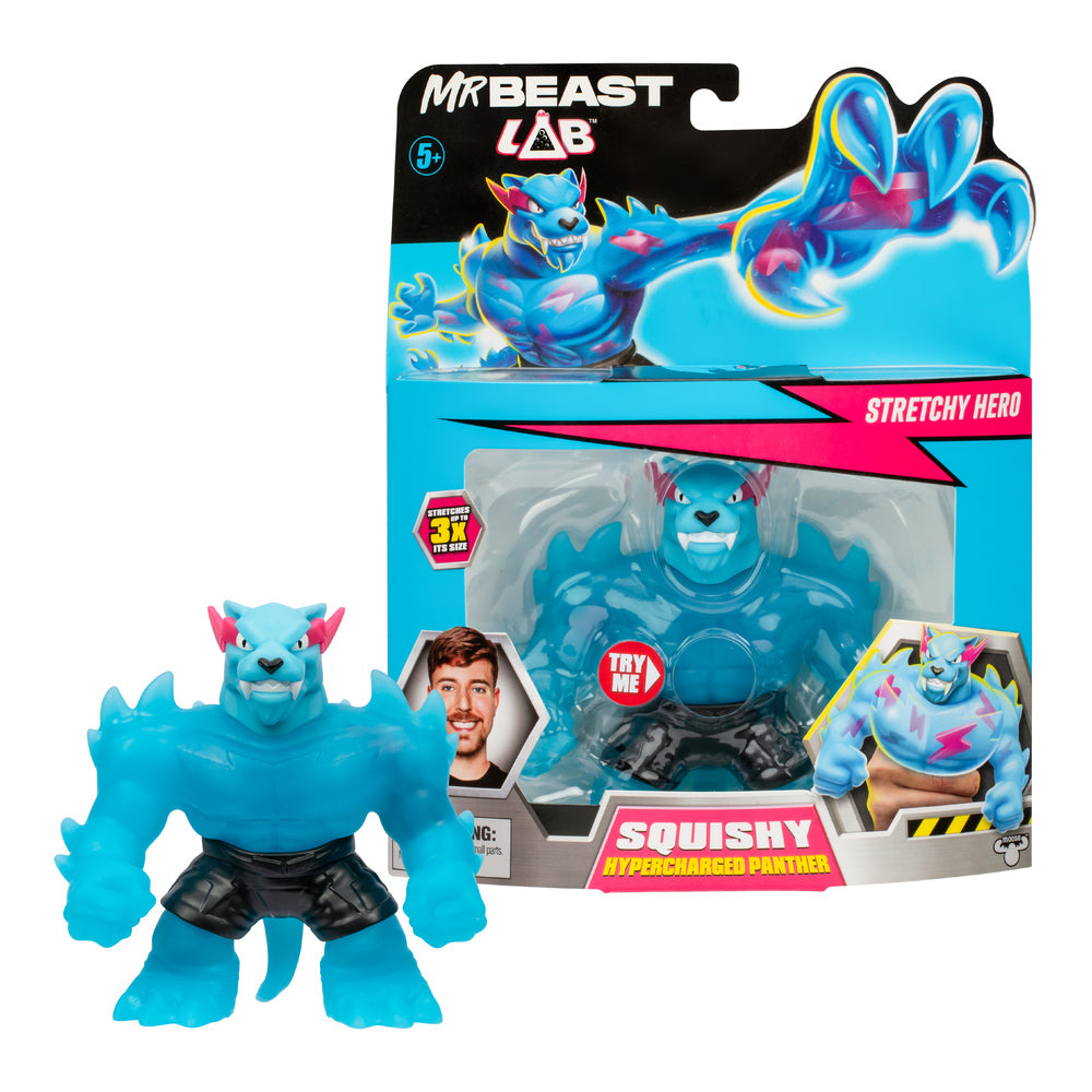 Mr Beast Lab Stretchy Squishy Hypercharged Panther Figure - Good Games