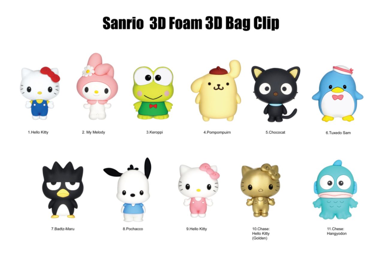 Hello Kitty - 3D PVC Bag Clips Series 1 Blind Bag - Good Games