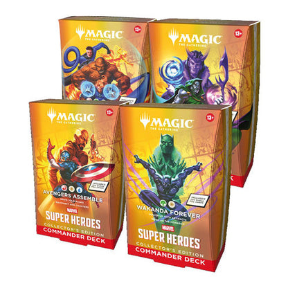 Magic: The Gathering - Marvel Super Heroes - Collector Commander Deck Display (Preorder)