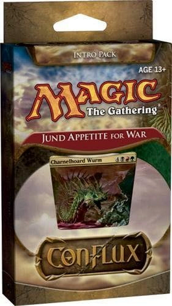 Magic: The Gathering Conflux "Jund Appetite for War" Intro Pack, featuring Charnelhoard Wurm card art