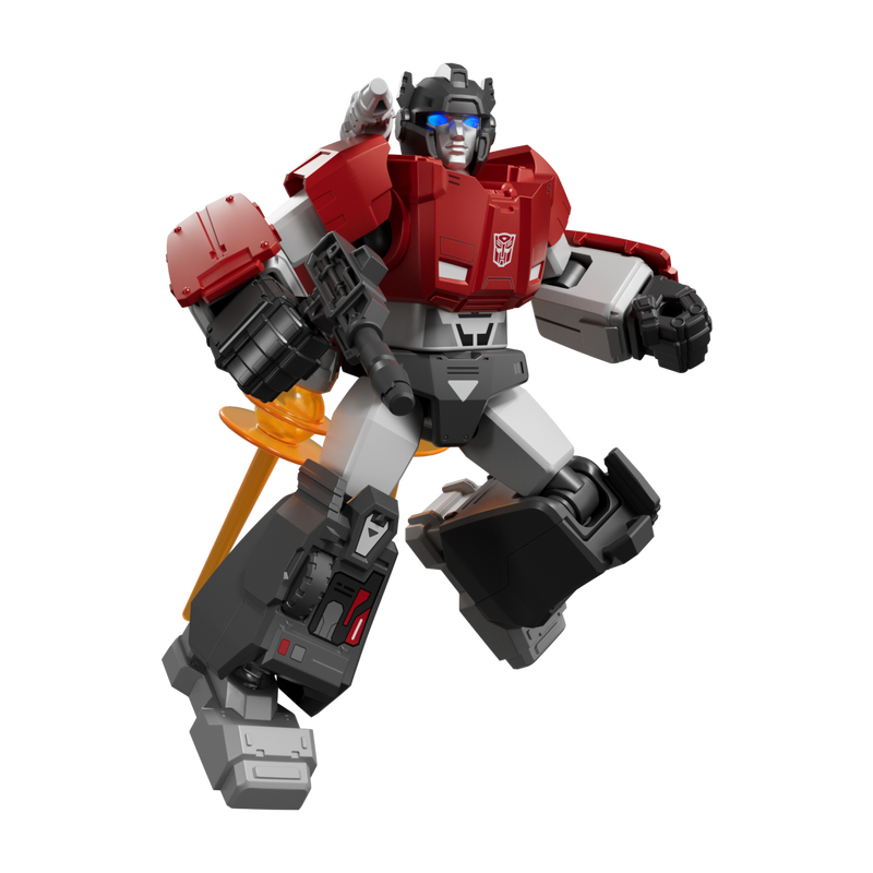 Hasbro Transformers Legacy Evolution Autobot Pointblank with Peacemaker action figure from the Buzzworthy Bumblebee collection