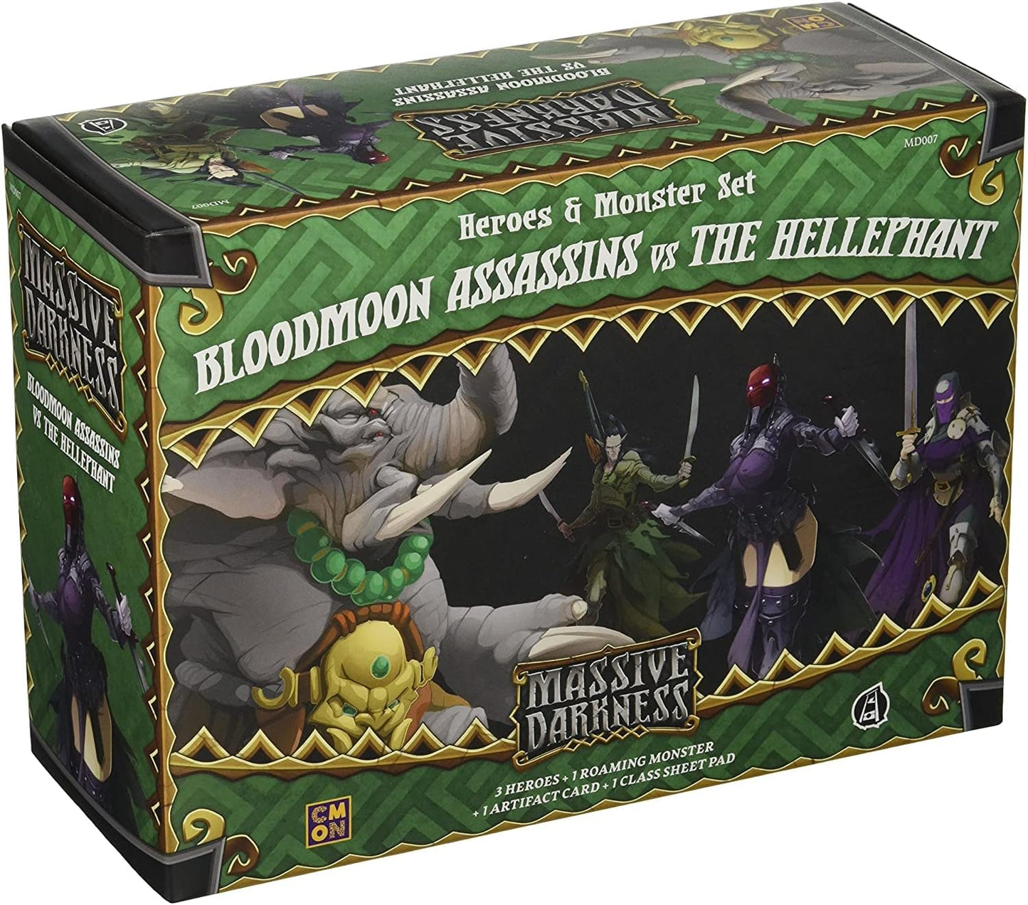 Massive Darkness: Heroes & Monster Set - Bloodmoon Assassins vs The Hellephant - Good Games