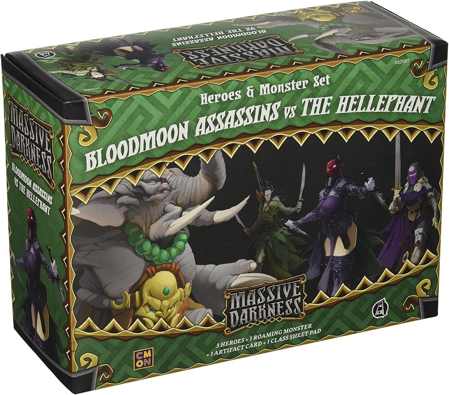 Massive Darkness: Heroes & Monster Set - Bloodmoon Assassins vs The Hellephant - Good Games