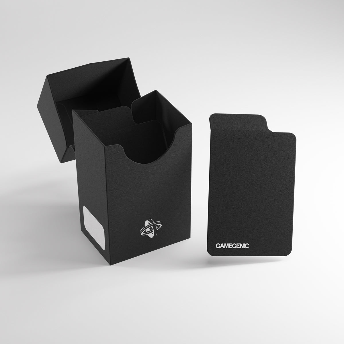 Open Black Card Holder showing inner card stack area