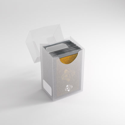 Side angle of Clear Card Holder with cards inside