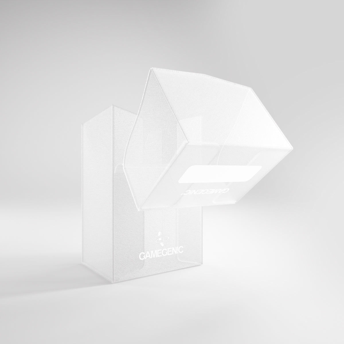 Top-down view of Clear Card Holder with sleek finish