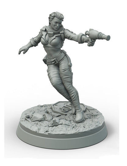 Modiphius Entertainment Fallout Wasteland Warfare Nuka Cola Girl Promo Miniature (MUH051283) - Good Games