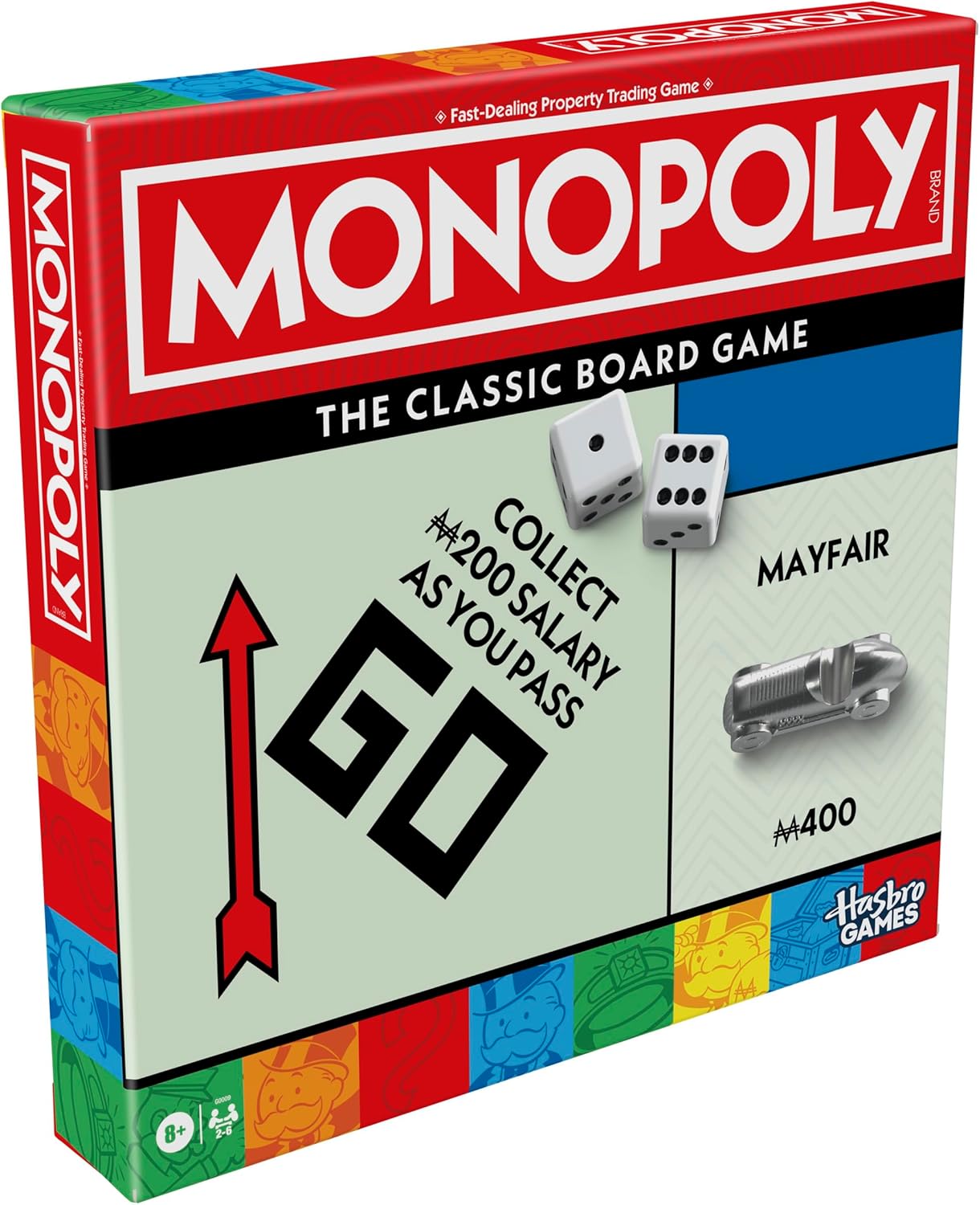 Monopoly Classic Board Game packaging box front view