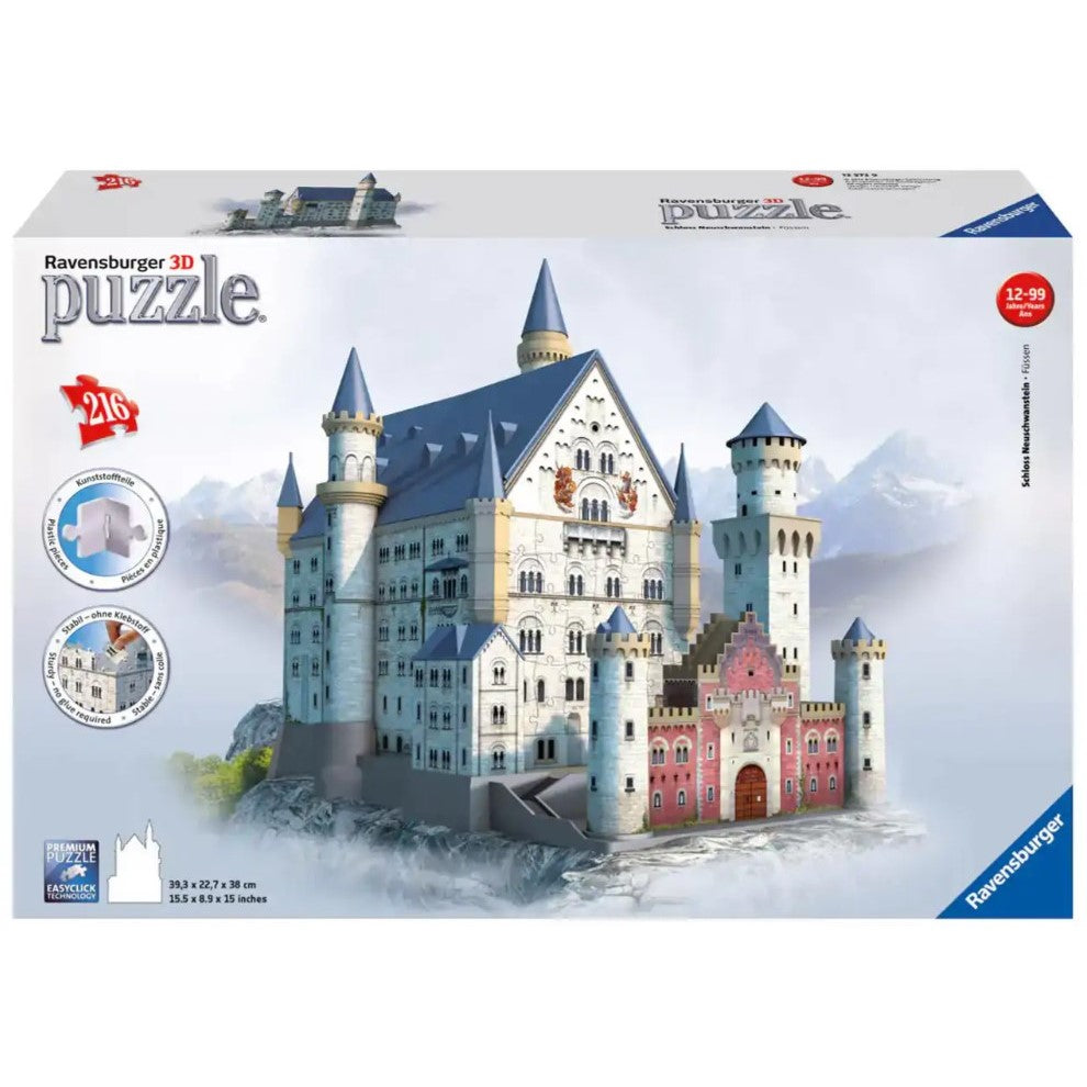 Ravensburger - Neuschwanstein Castle 3D - 216 Piece Jigsaw - Good Games
