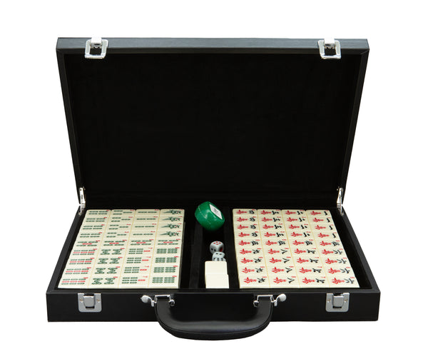 Dal Rossi Hong Kong Style (large tiles) Mahjong Set PU leather NEW CASE