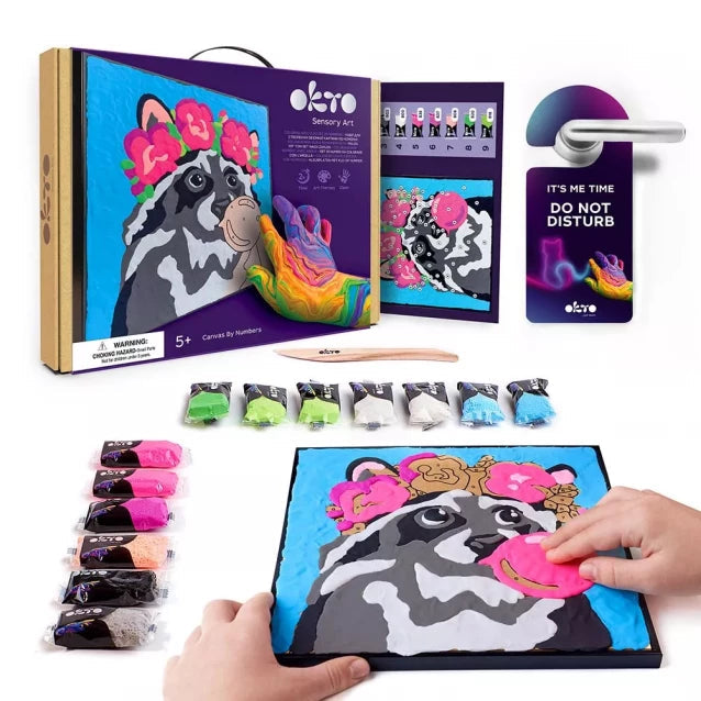 Raccoon Coloring with Clay Set