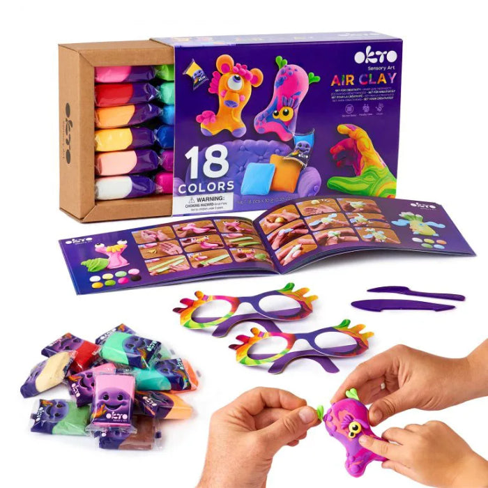 Sensory Art: 18 Colors Air Clay Creativity Set - Good Games