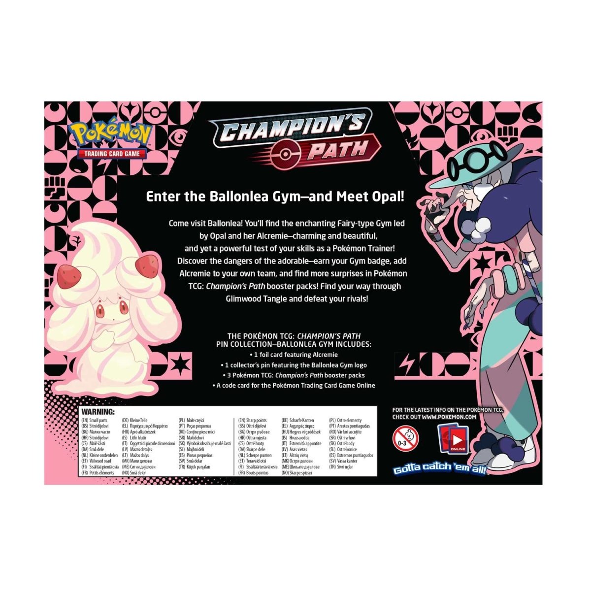 Pokemon TCG - Sword and Shield - Champions Path - Pin Collection - Ballonlea Gym