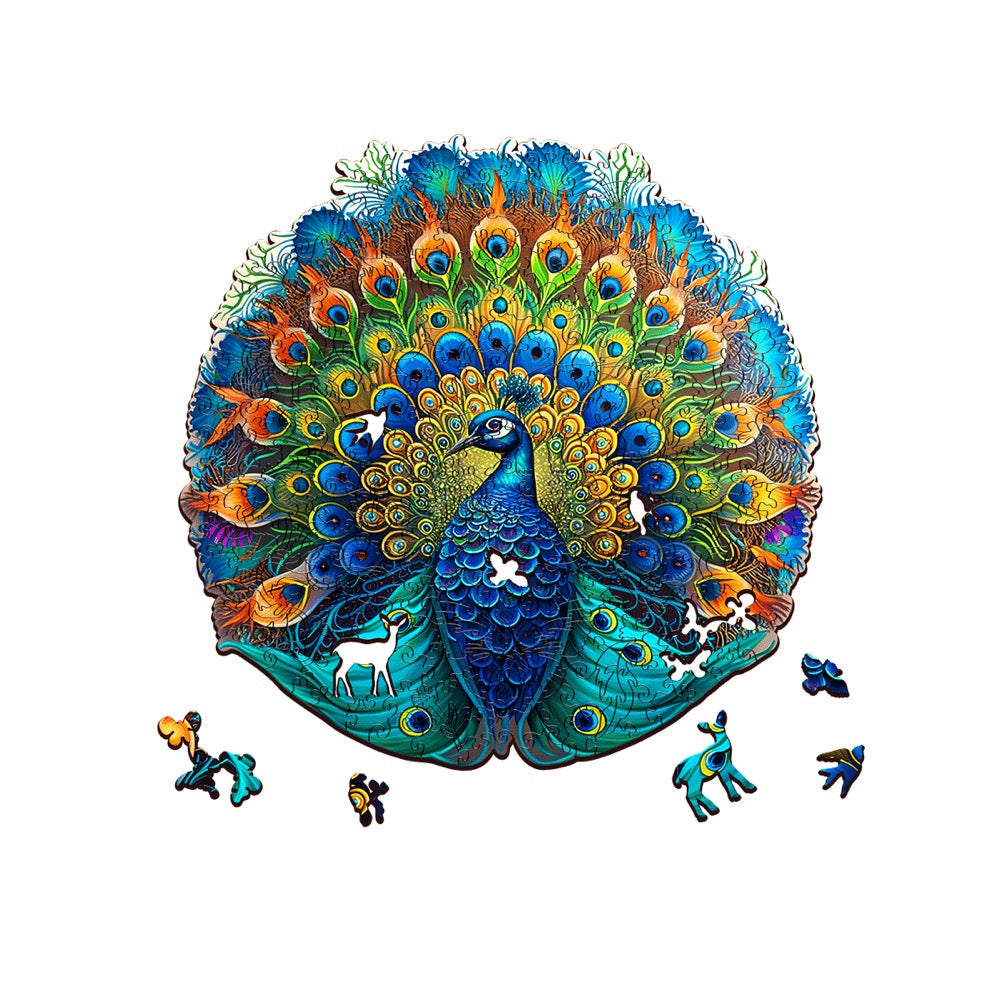 Peacock 200pce Wooden Jigsaw Puzzle - Good Games