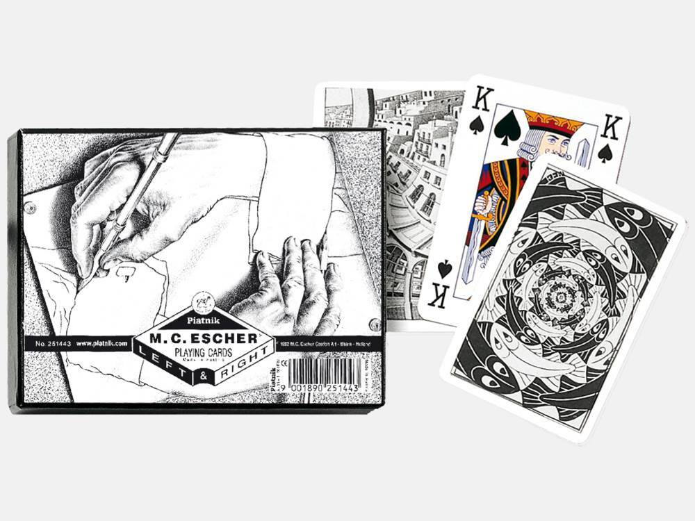 Left And Right Escher: Double Deck Playing Cards Piatnik - Good Games