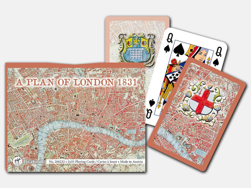 Piantik London 1831 Bridge Double Deck Playing Cards