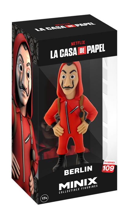 Berlin Minix figure with Dali mask front view
