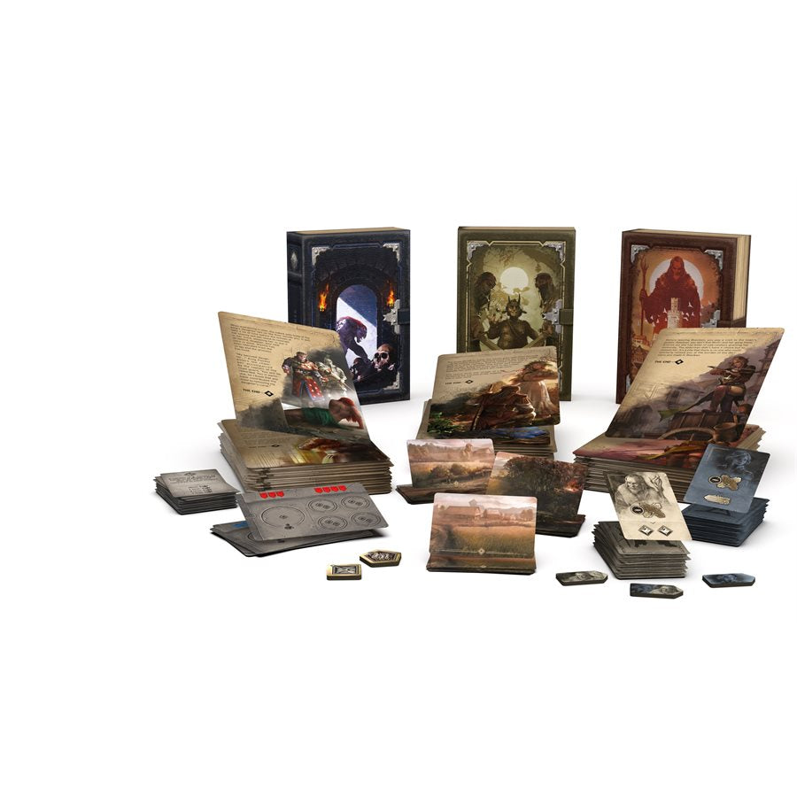 The Witcher: Path of Destiny Deluxe Edition cards and tokens