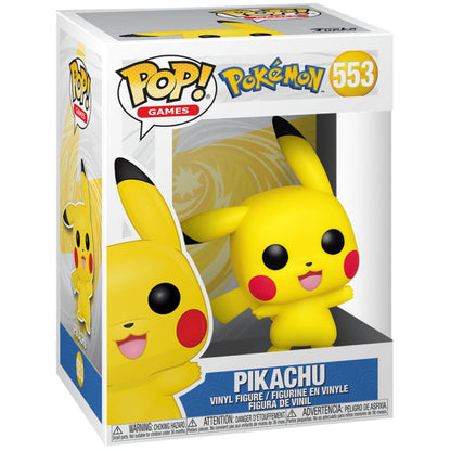 Boxed Funko Pop! Games 553 Pikachu vinyl figure from PokÃ©mon