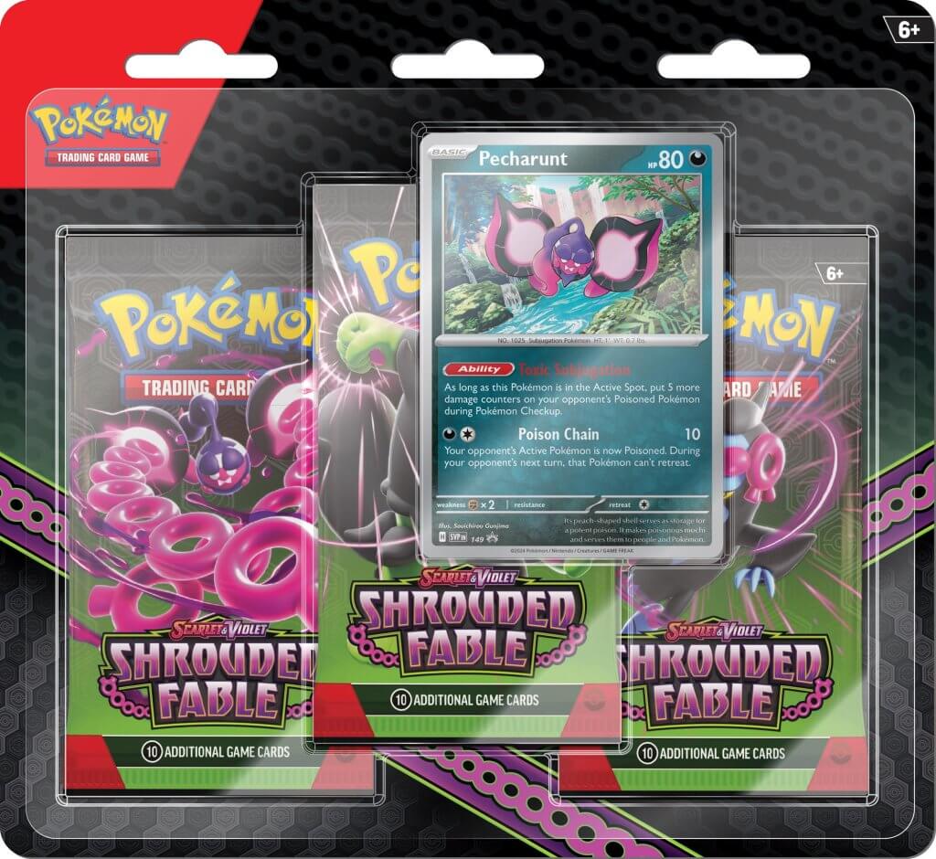 Pokemon TCG - Scarlet & Violet Shrouded Fable 3 Pack Blister - Good Games